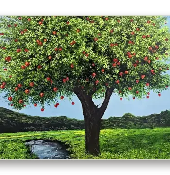 Crimson Abundance: Pomegranate Still Life