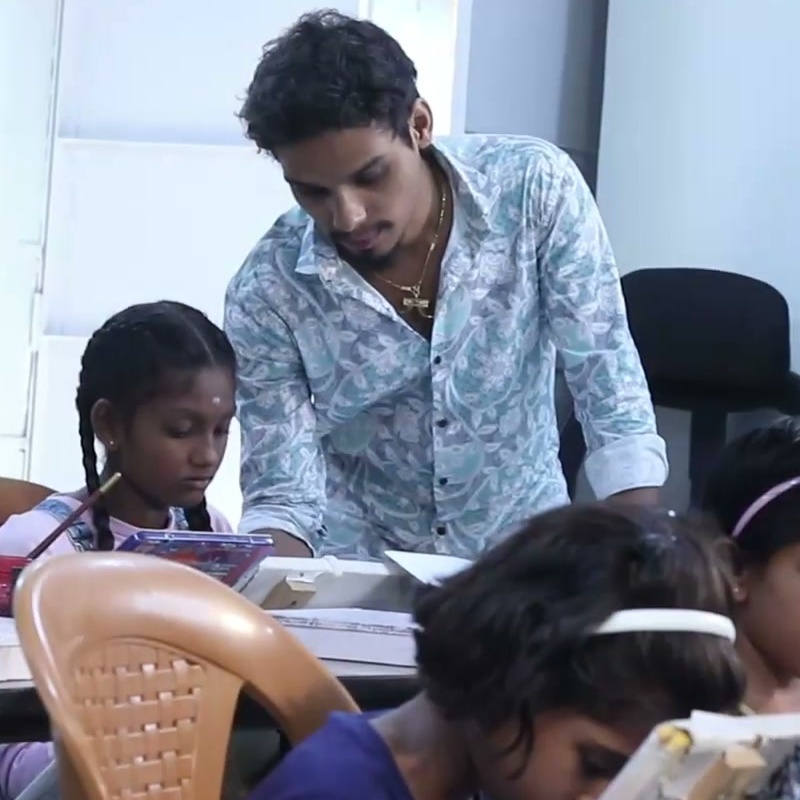 Master Artist Thangaraj in Studio