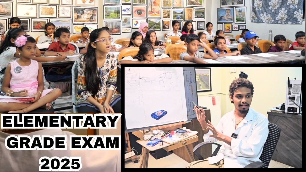 Grade exam preparation and object drawing class by Master Artist Thangaraj