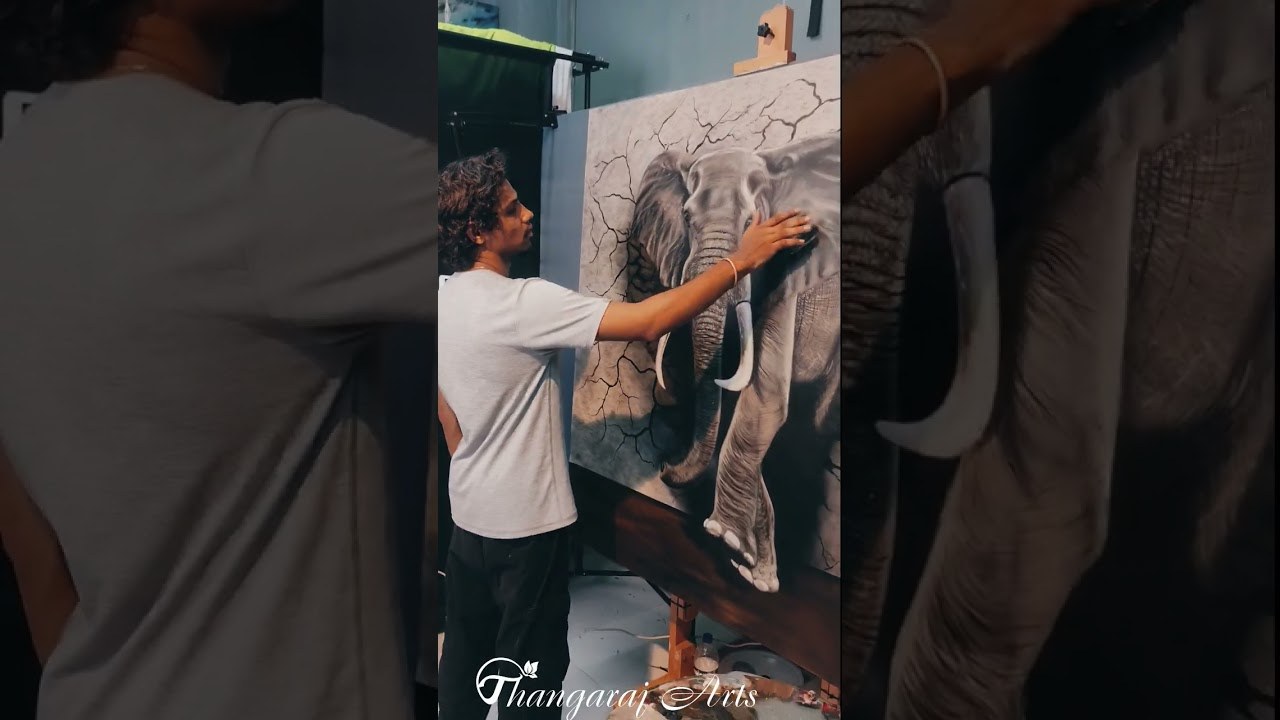 3D Dimensional Elephant Statement Wall Art